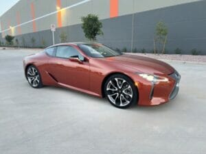2023 LexusLC500 in Cadmium Orange